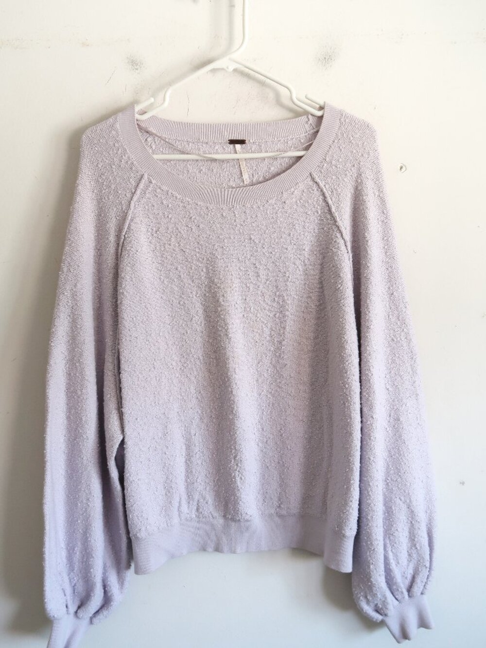 Free People Pale Lavender Sweater - SIze Medium